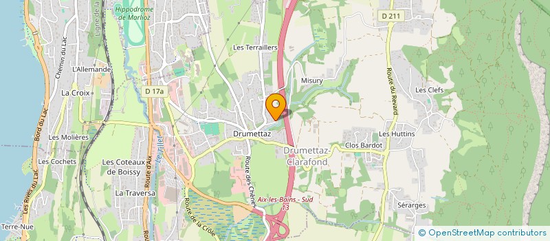 localisation de l'entreprise MONSIEUR IGOR DELEAN  DRUMETTAZ-CLARAFOND