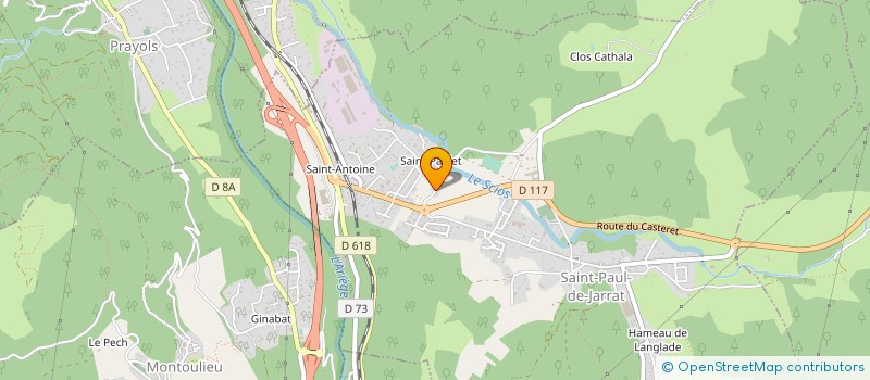 localisation de l'entreprise MONSIEUR IGOR DURLIAT à SAINT-PAUL-DE-JARRAT