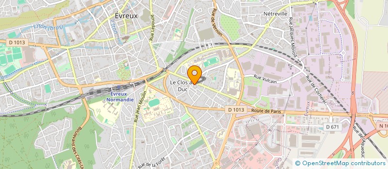 localisation de l'entreprise MONSIEUR IGOR HERBET à EVREUX