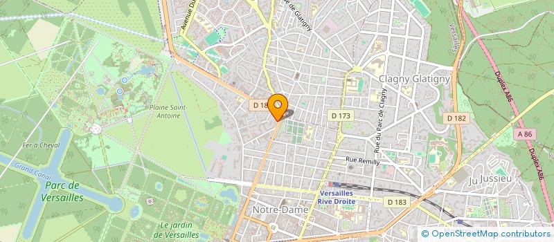 localisation de l'entreprise MONSIEUR IGOR HILBERT à VERSAILLES