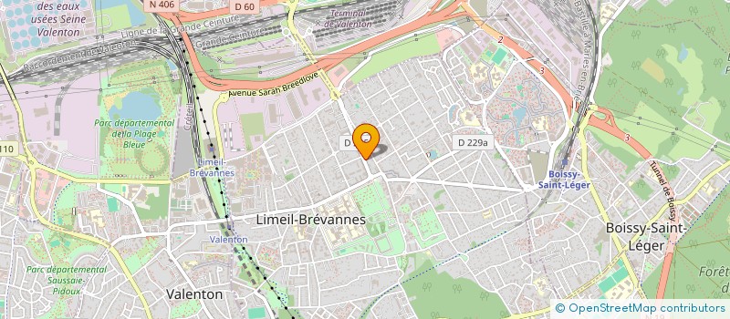 localisation de l'entreprise MONSIEUR IGOR KEVIN ABLO  LIMEIL-BREVANNES