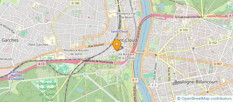 localisation de l'entreprise MONSIEUR IGOR LUCA à SAINT-CLOUD