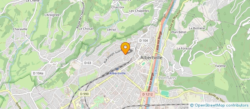 localisation de l'entreprise MONSIEUR IGOR MONDET  ALBERTVILLE