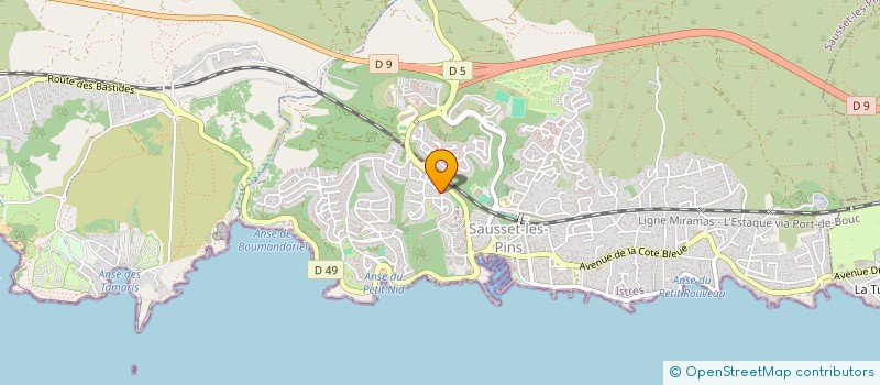 localisation de l'entreprise MONSIEUR IGOR REVENCU  SAUSSET-LES-PINS