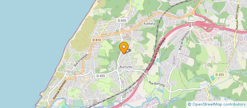 localisation de l'entreprise MONSIEUR IGOR SKOP  BIDART