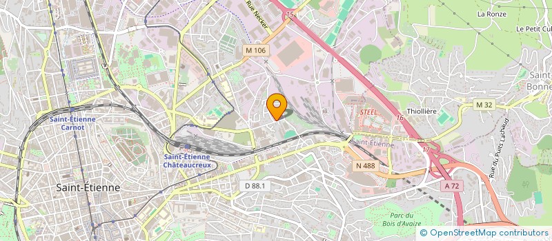 localisation de l'entreprise MONSIEUR IHAB BENDJEDDOU  SAINT-ETIENNE