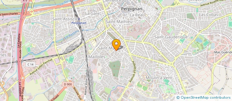 localisation de l'entreprise MONSIEUR IHAB REZZOUK  PERPIGNAN