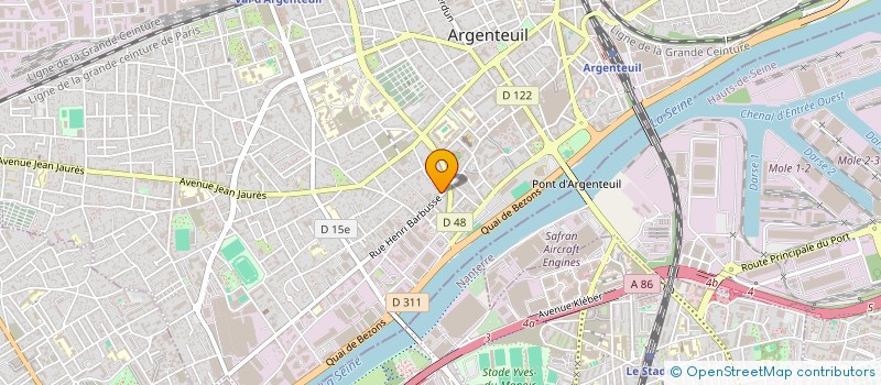 localisation de l'entreprise MONSIEUR IHEB AJANI  ARGENTEUIL