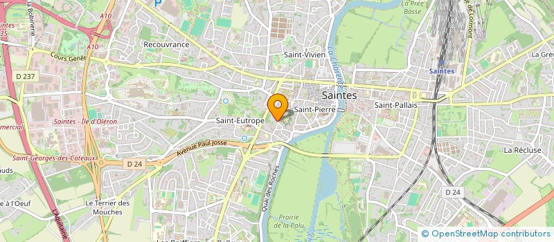 localisation de l'entreprise MONSIEUR IHEB CHOUIKH  SAINTES