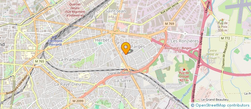 localisation de l'entreprise MONSIEUR IHSANE TRRAF  CLERMONT-FERRAND