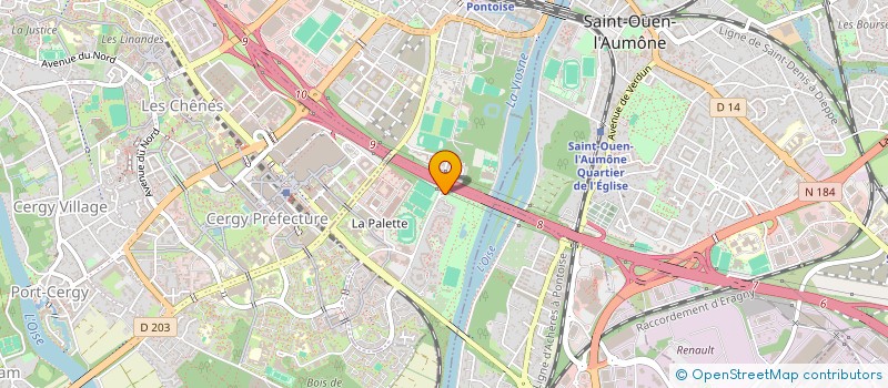 localisation de l'entreprise MONSIEUR IHSANULLAH SHERZAD  PONTOISE