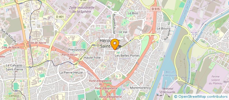 localisation de l'entreprise MONSIEUR IJAZ HOSSEINKHEL à HEROUVILLE SAINT CLAIR