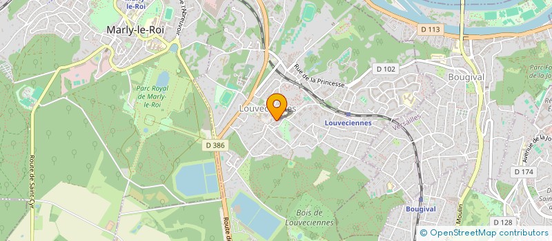 localisation de l'entreprise MONSIEUR IKBALHOUSSEN MAMODALY  LOUVECIENNES