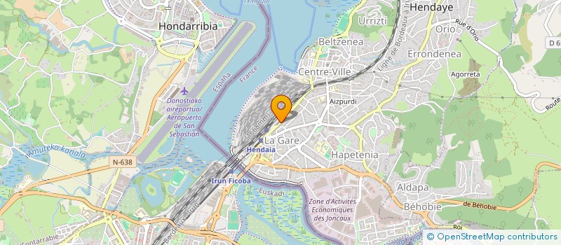 localisation de l'entreprise MONSIEUR IKER AZKONOBIETA CAMINO  HENDAYE