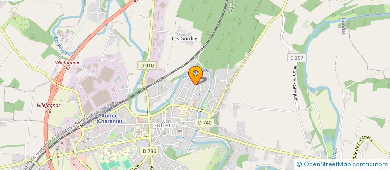 localisation de l'entreprise MONSIEUR IKRAM ASADI  RUFFEC