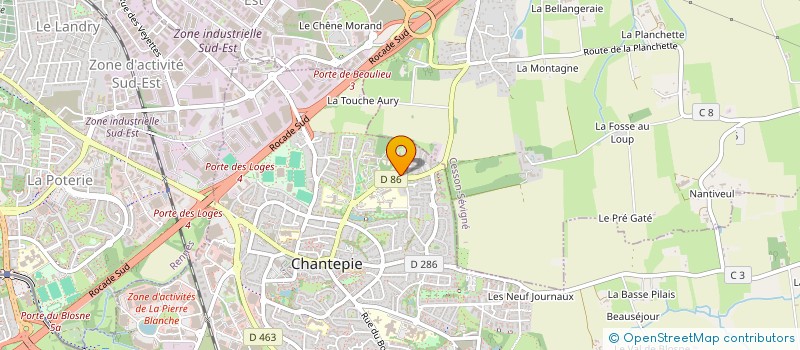 localisation de l'entreprise MONSIEUR IKRAMULLAH HUSINKHIL  CHANTEPIE