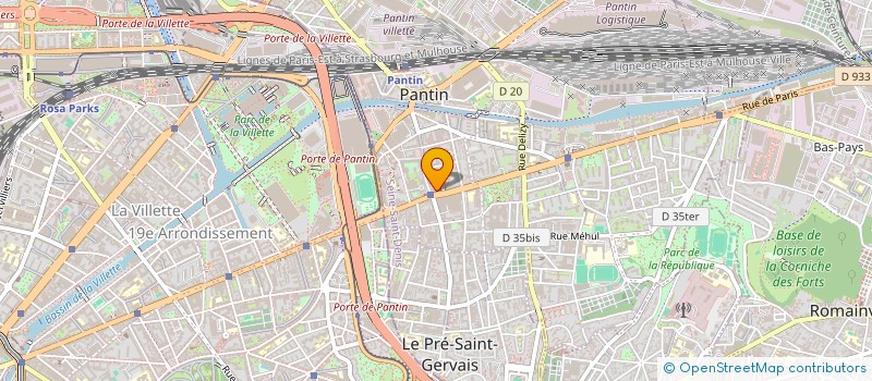 localisation de l'entreprise MONSIEUR ILAN GALLULA  PANTIN