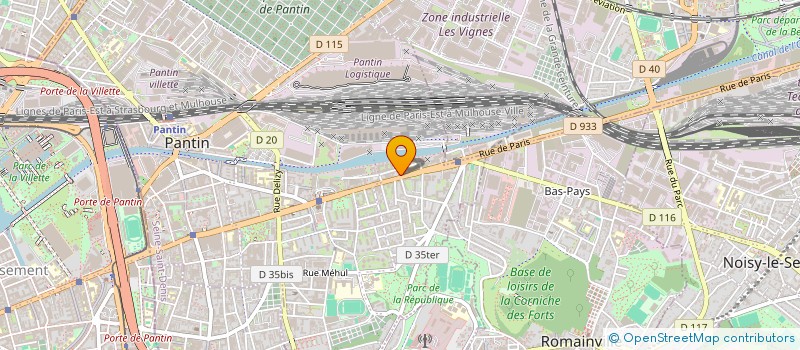 localisation de l'entreprise MONSIEUR ILAN NABET  PANTIN