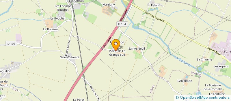 localisation de l'entreprise MONSIEUR ILDEBERT POUGNARD  SAINT-ROMANS-DES-CHAMPS