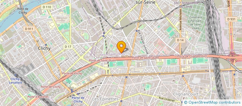localisation de l'entreprise MONSIEUR ILHAM BOUJRAD à SAINT-OUEN-SUR-SEINE
