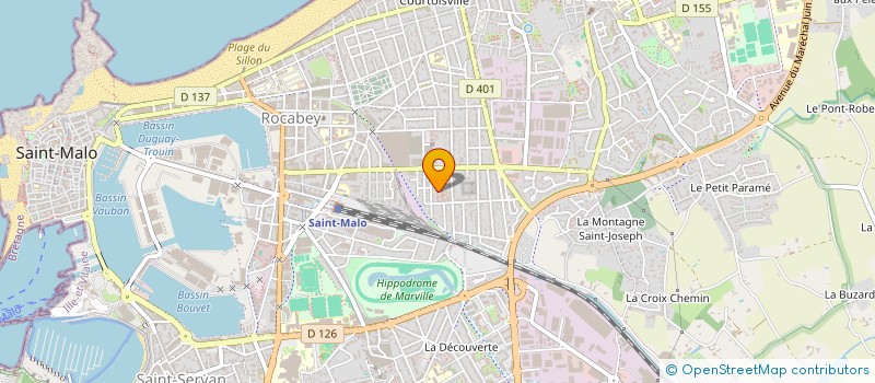 localisation de l'entreprise MONSIEUR ILHAM OGUT  SAINT-MALO