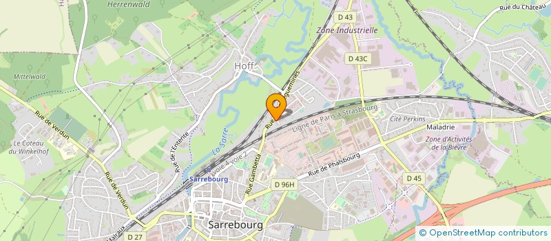 localisation de l'entreprise MONSIEUR ILHAMI DINC  SARREBOURG