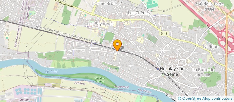 localisation de l'entreprise MONSIEUR ILHAN CAMURCU  HERBLAY-SUR-SEINE