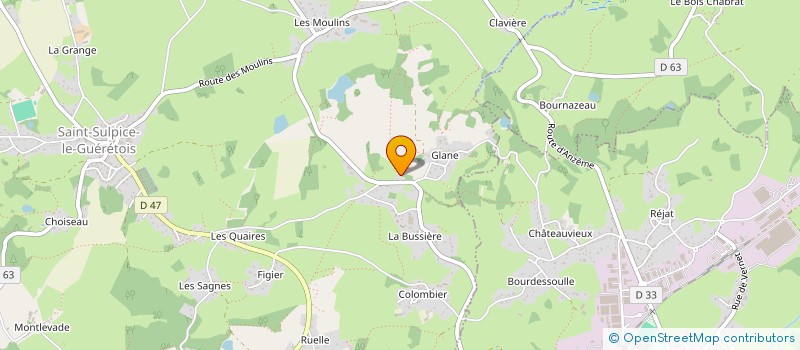 localisation de l'entreprise MONSIEUR ILHAN OZPINAR  SAINT-SULPICE-LE-GUERETOIS