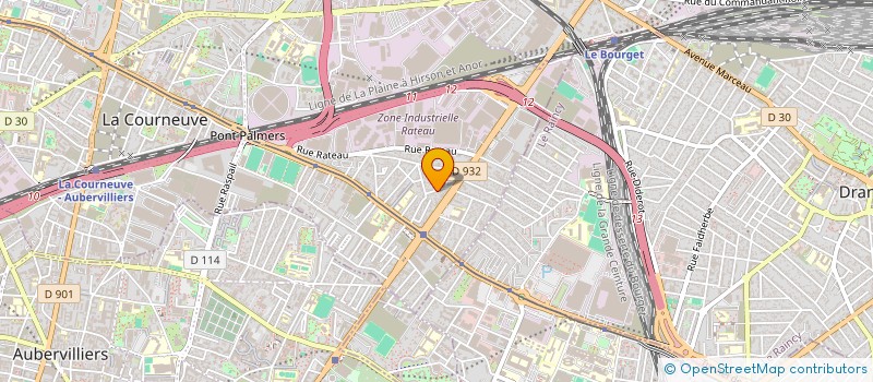 localisation de l'entreprise MONSIEUR ILIAS ALEM  LA COURNEUVE