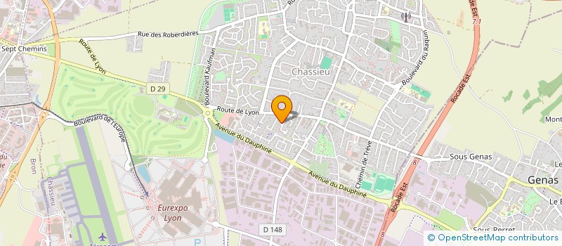 localisation de l'entreprise MONSIEUR ILIAS BOUBEKA  CHASSIEU