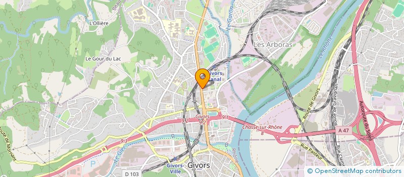 localisation de l'entreprise MONSIEUR ILIAS CHARID  GIVORS