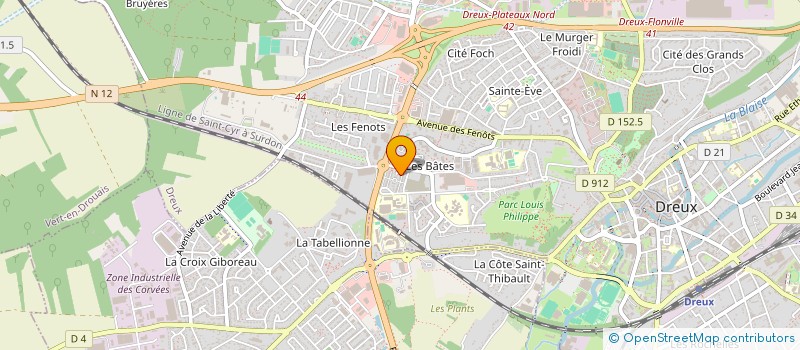 localisation de l'entreprise MONSIEUR ILIAS MADRASSI à DREUX