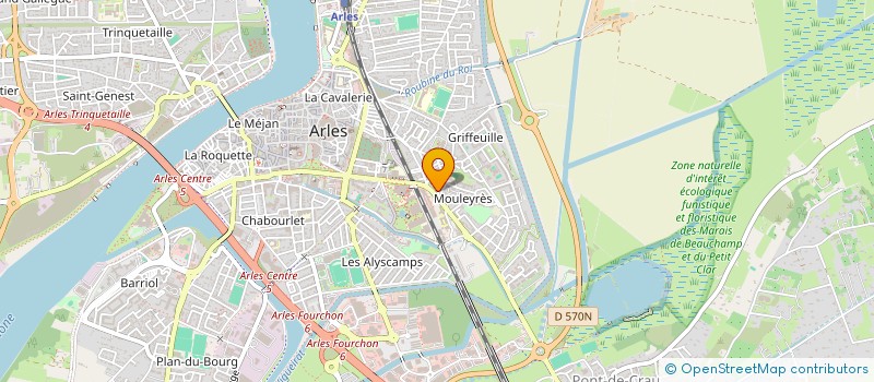 localisation de l'entreprise MONSIEUR ILIAS NADI  ARLES