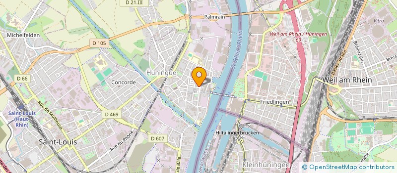 localisation de l'entreprise MONSIEUR ILIAS THALI  HUNINGUE