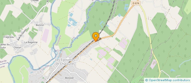 localisation de l'entreprise MONSIEUR ILIASSE BACHIRI  LES EGLISOTTES-ET-CHALAURES