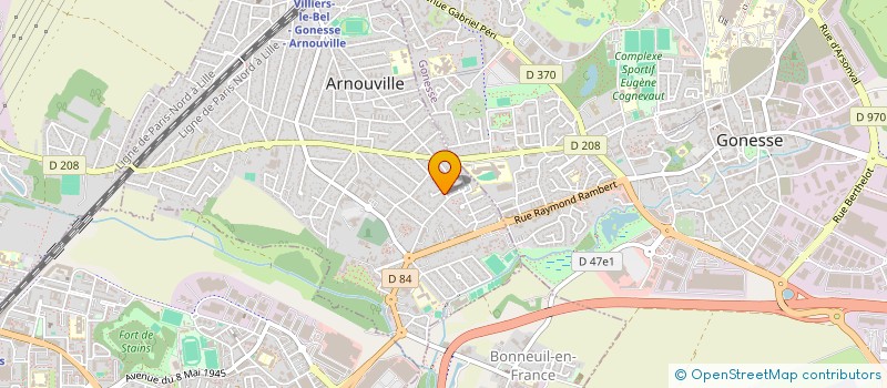 localisation de l'entreprise MONSIEUR ILIASSE WAHBI  GONESSE