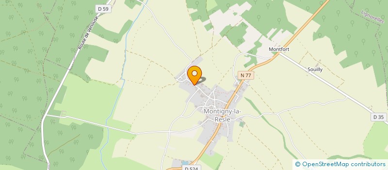 localisation de l'entreprise MONSIEUR ILIDIO DA COSTA LOPES  MONTIGNY-LA-RESLE