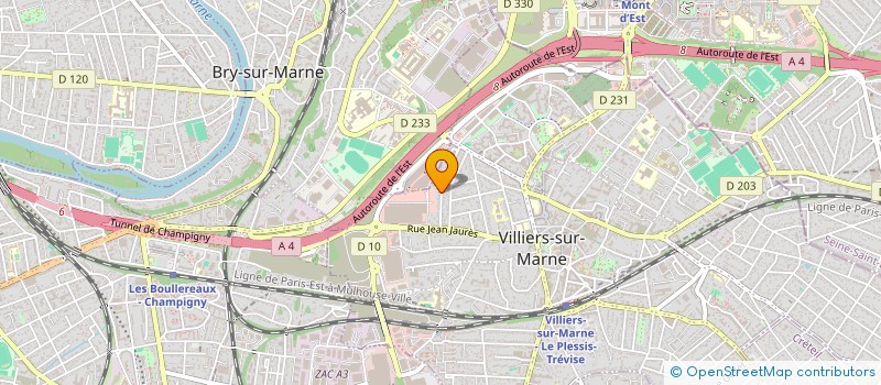 localisation de l'entreprise MONSIEUR ILIDIO MENDES DA SILVA à VILLIERS-SUR-MARNE