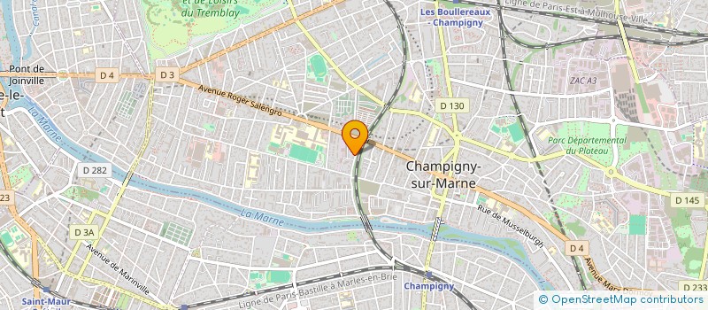 localisation de l'entreprise MONSIEUR ILIE CIRPACIU à CHAMPIGNY-SUR-MARNE