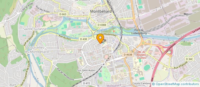 localisation de l'entreprise MONSIEUR ILIE VRINCEANU  MONTBELIARD