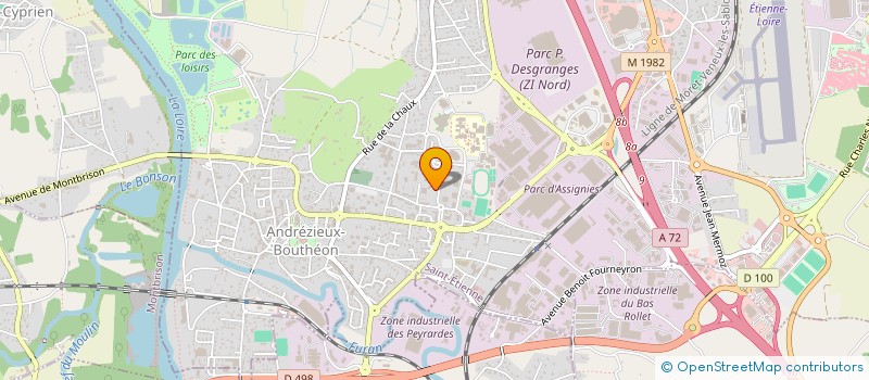 localisation de l'entreprise MONSIEUR ILIES ALIOUI  ANDREZIEUX-BOUTHEON