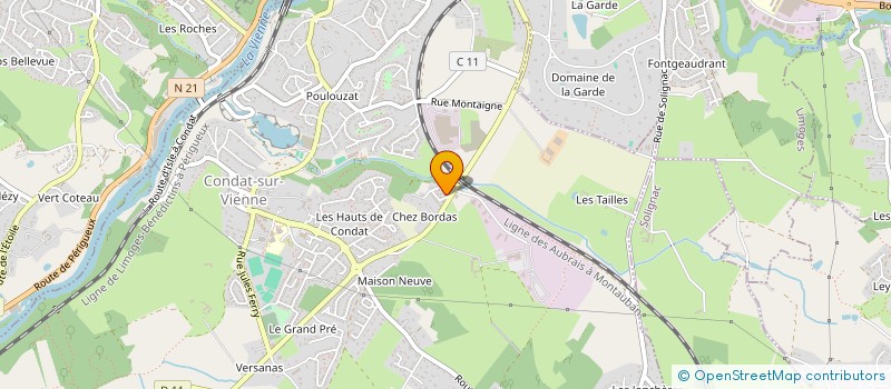 localisation de l'entreprise MONSIEUR ILIES BENFEGHOUL à CONDAT-SUR-VIENNE