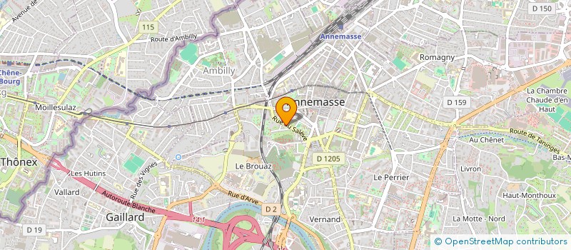 localisation de l'entreprise MONSIEUR ILIES BENYAMINA  ANNEMASSE