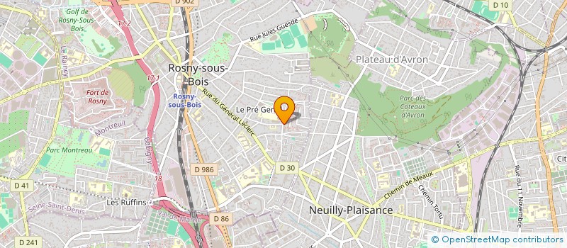 localisation de l'entreprise MONSIEUR ILIES BOUHALI à ROSNY-SOUS-BOIS