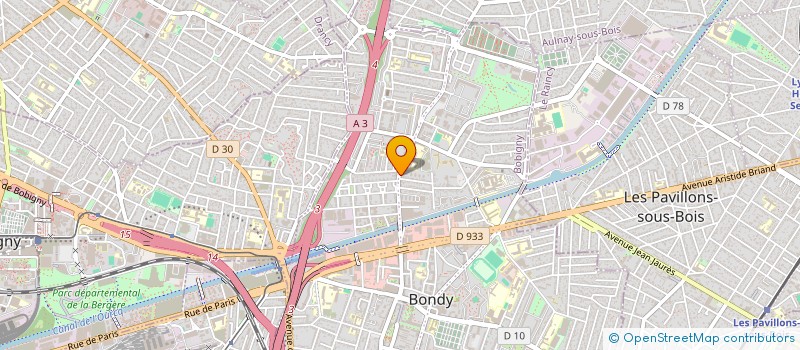 localisation de l'entreprise MONSIEUR ILIES KORBAA  BONDY