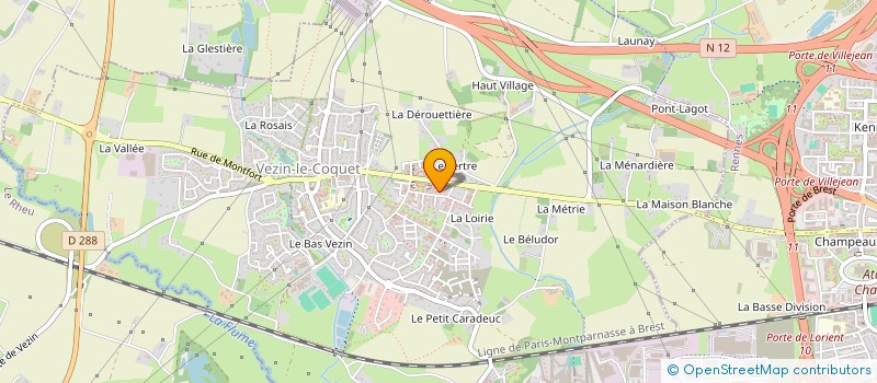 localisation de l'entreprise MONSIEUR ILIES OUFKIR  VEZIN-LE-COQUET