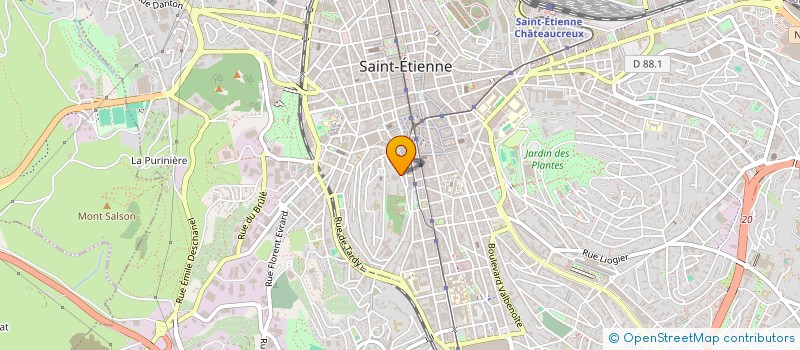 localisation de l'entreprise MONSIEUR ILIES TOUATI  SAINT-ETIENNE