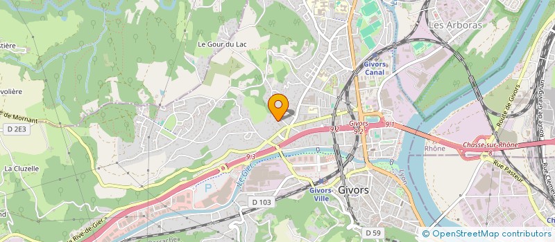 localisation de l'entreprise MONSIEUR ILIES ZEKKAR  GIVORS