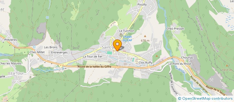 localisation de l'entreprise MONSIEUR ILIR REXHAJ  SAINT-JEOIRE