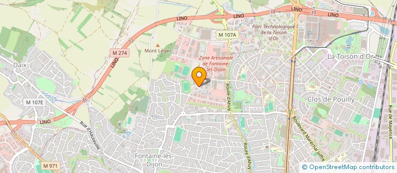 localisation de l'entreprise MONSIEUR ILIR SINANI  FONTAINE-LES-DIJON